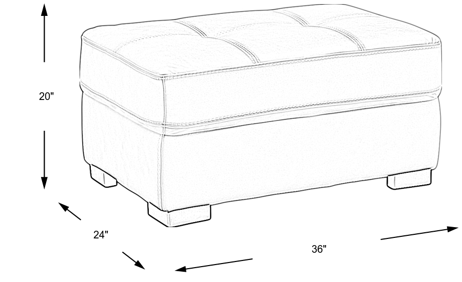 Dimension Image. Please refer to the Dimension Tab on this page for dimension details.
