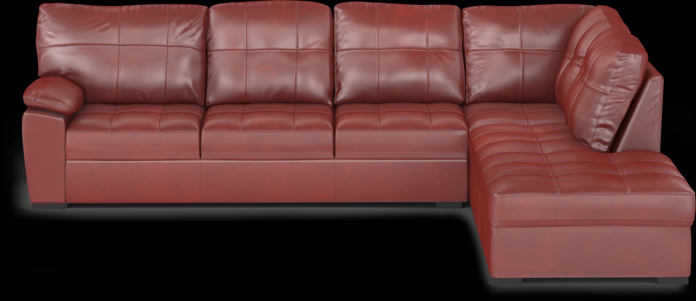 Bexley Square Red 2 Pc Sectional - Thumbnail - Image 3