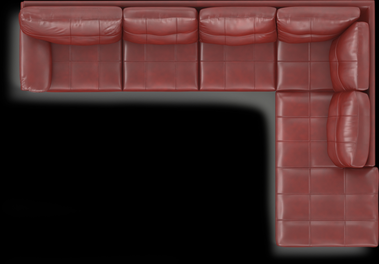 Bexley Square Red 2 Pc Sectional - Thumbnail - Image 4