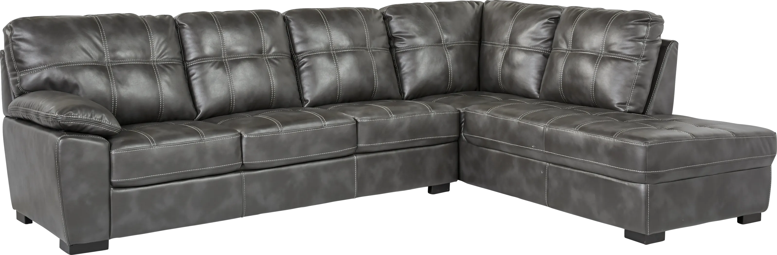 Bexley Square Slate 2 Pc Sectional - Thumbnail - Image 1