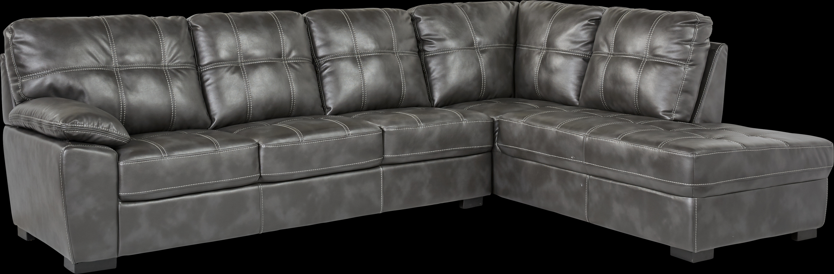 Bexley Square Slate 2 Pc Sectional - Thumbnail - Image 1