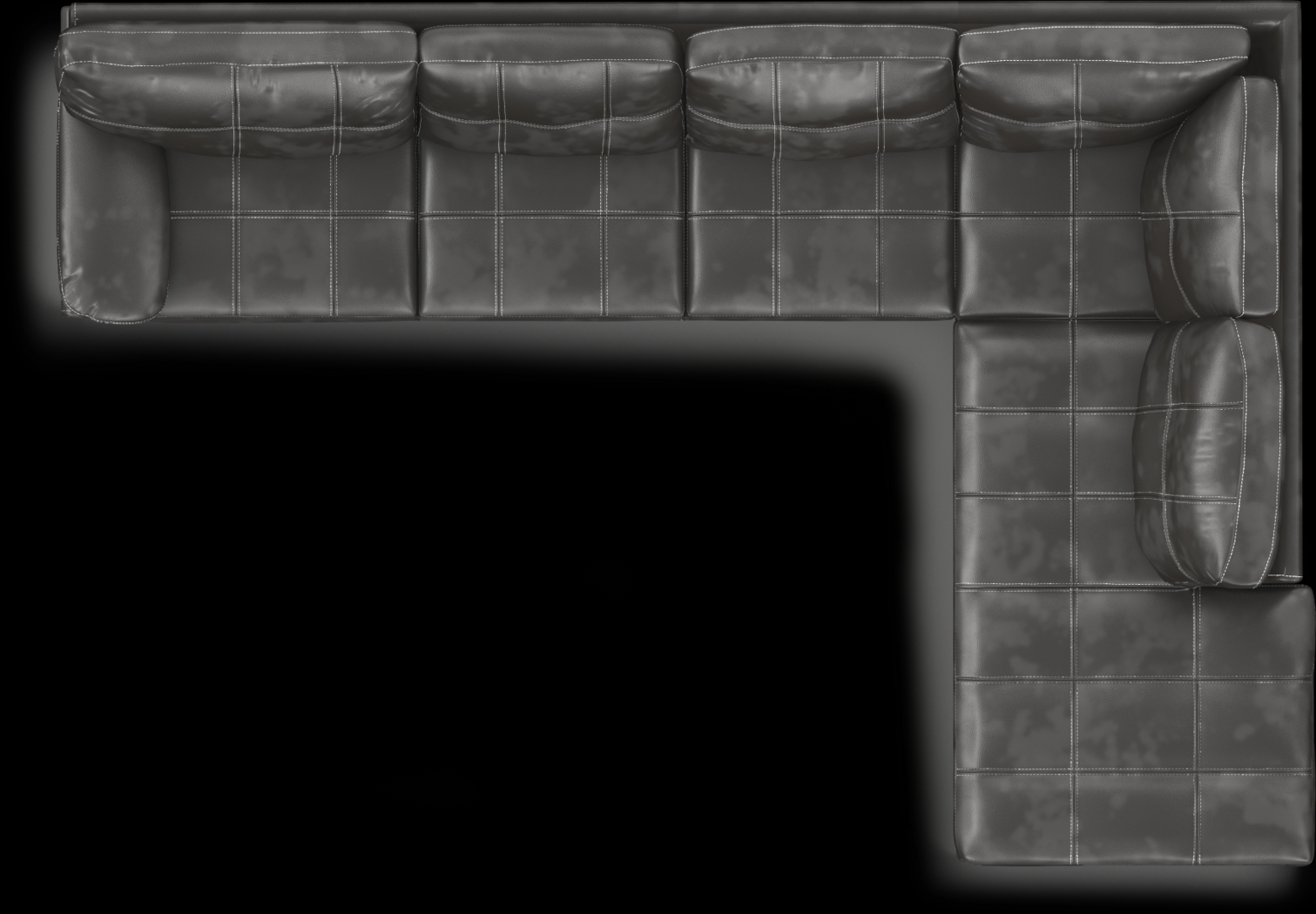 Bexley Square Slate 3 Pc Sectional Living Room - Thumbnail - Image 4