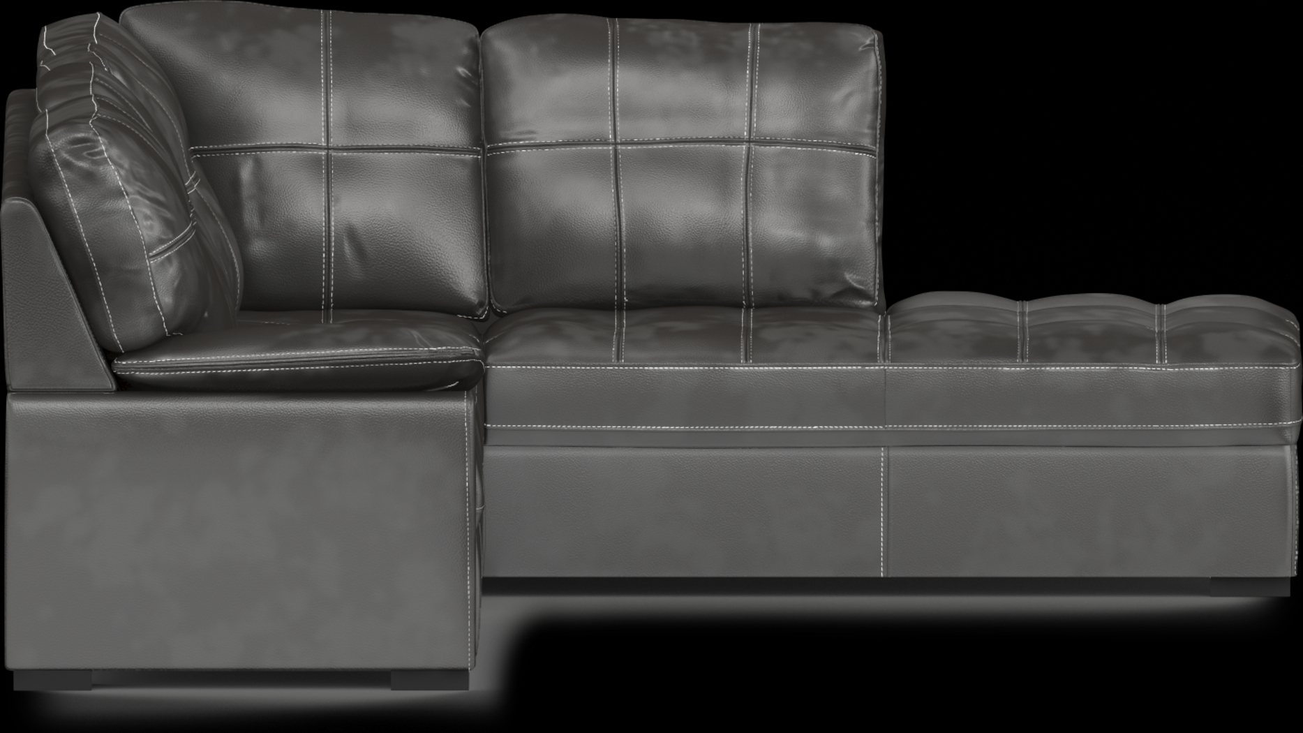 Bexley Square Slate 3 Pc Sectional Living Room - Thumbnail - Image 5