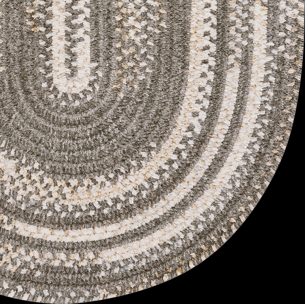 Bexmark Gray 5' x 8' Oval Rug - Thumbnail - Image 2
