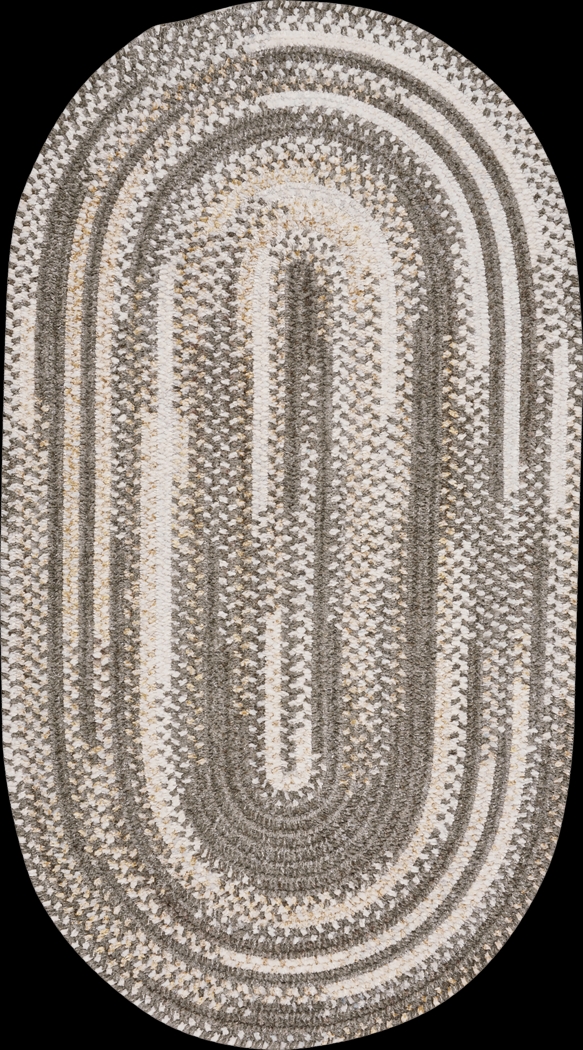Bexmark Gray 5' x 8' Oval Rug - Thumbnail - Image 1