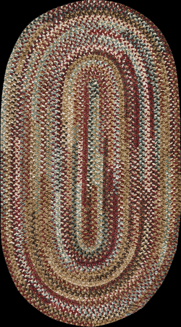 Bexmark Red 5' x 8' Oval Rug - Thumbnail - Image 1