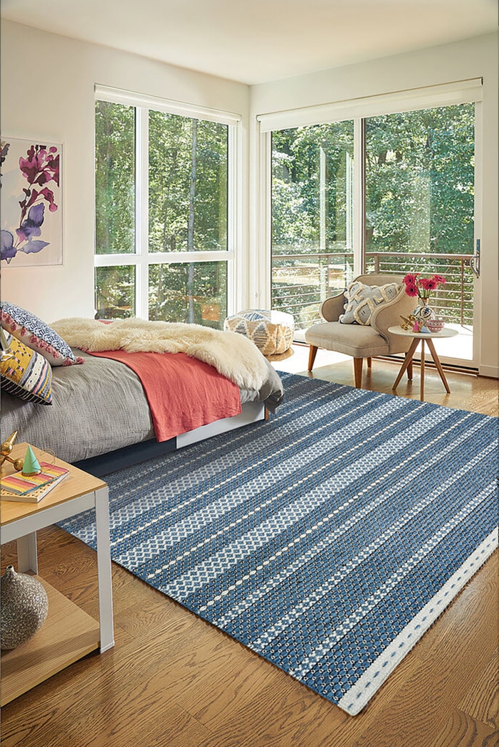 Bexnia Navy Blue 5' x 8' Rug - Thumbnail - Image 2