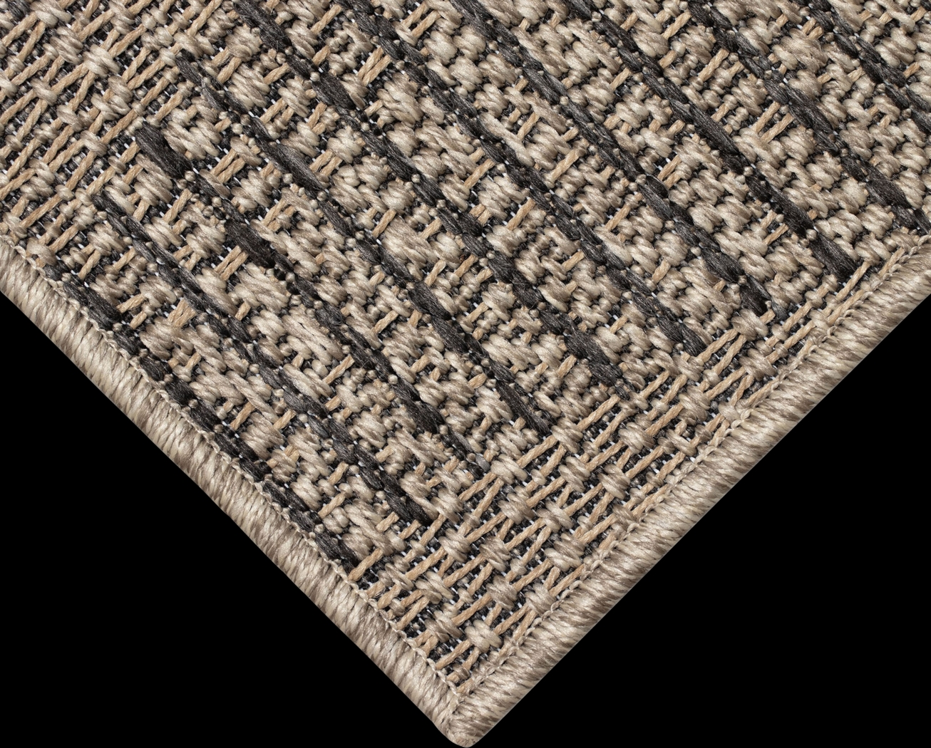 Beykos Taupe 6'6 x 9'4 Indoor/Outdoor Rug - Thumbnail - Image 3