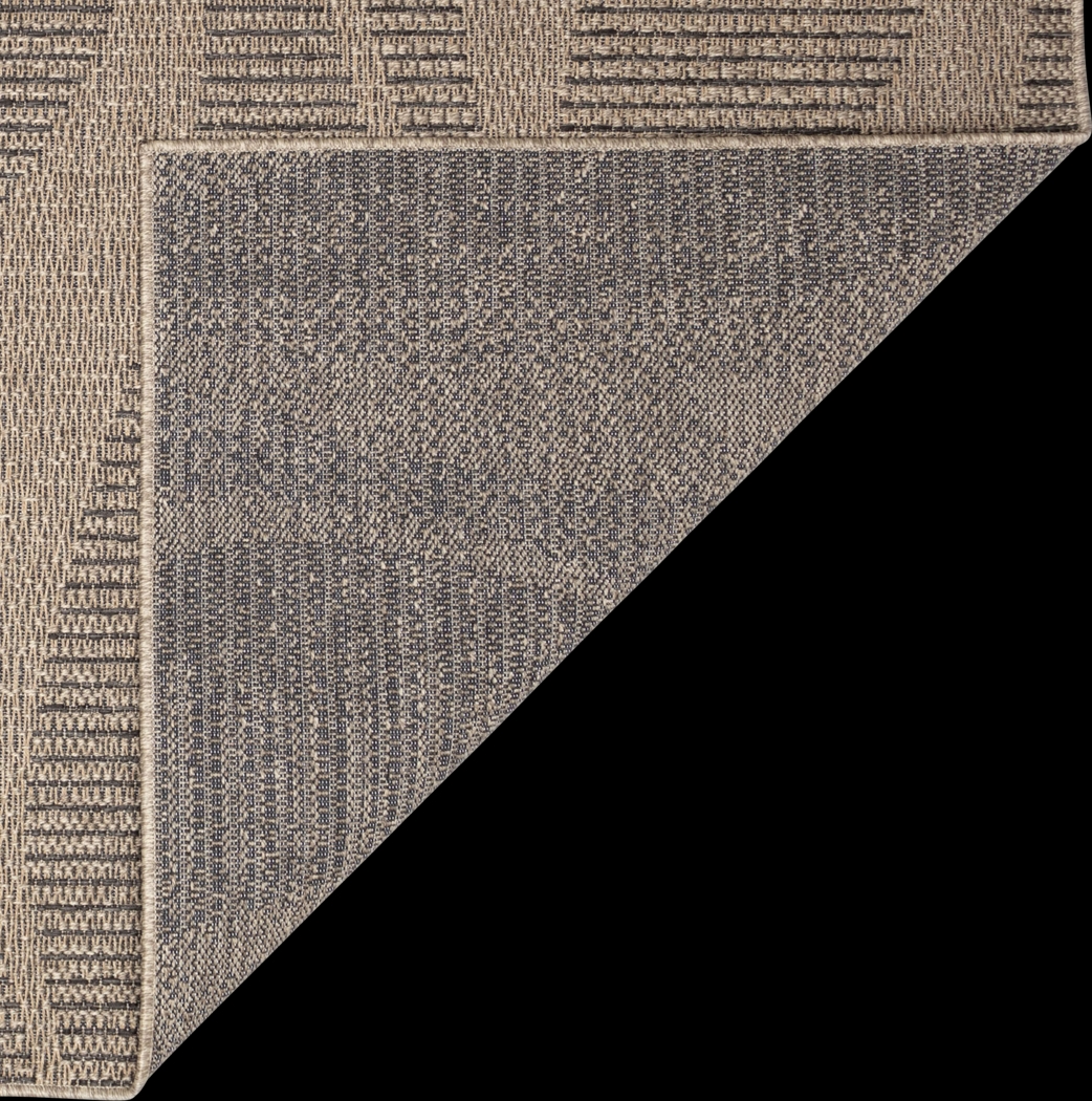 Beykos Taupe 7'10 x 9'10 Indoor/Outdoor Rug - Thumbnail - Image 4