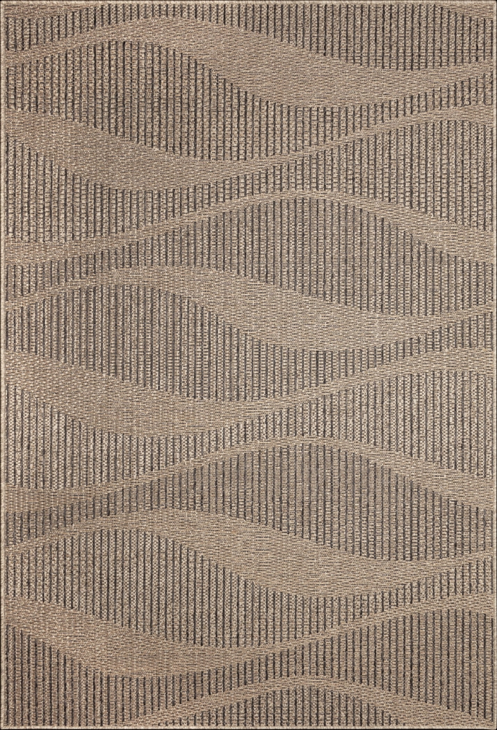 Beykos Taupe 7'10 x 9'10 Indoor/Outdoor Rug - Thumbnail - Image 1