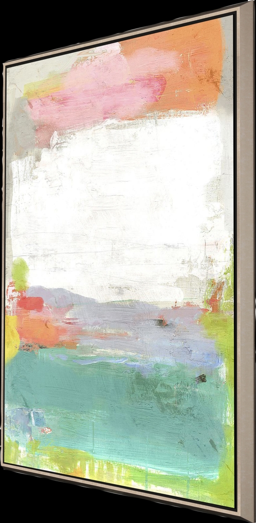 Beyond The Lagoon Blue Framed Artwork - Thumbnail - Image 3