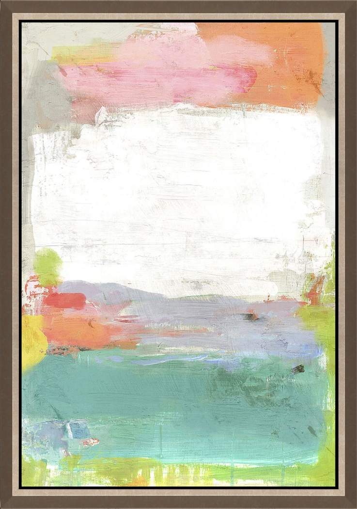 Beyond The Lagoon Blue Framed Artwork - Thumbnail - Image 1