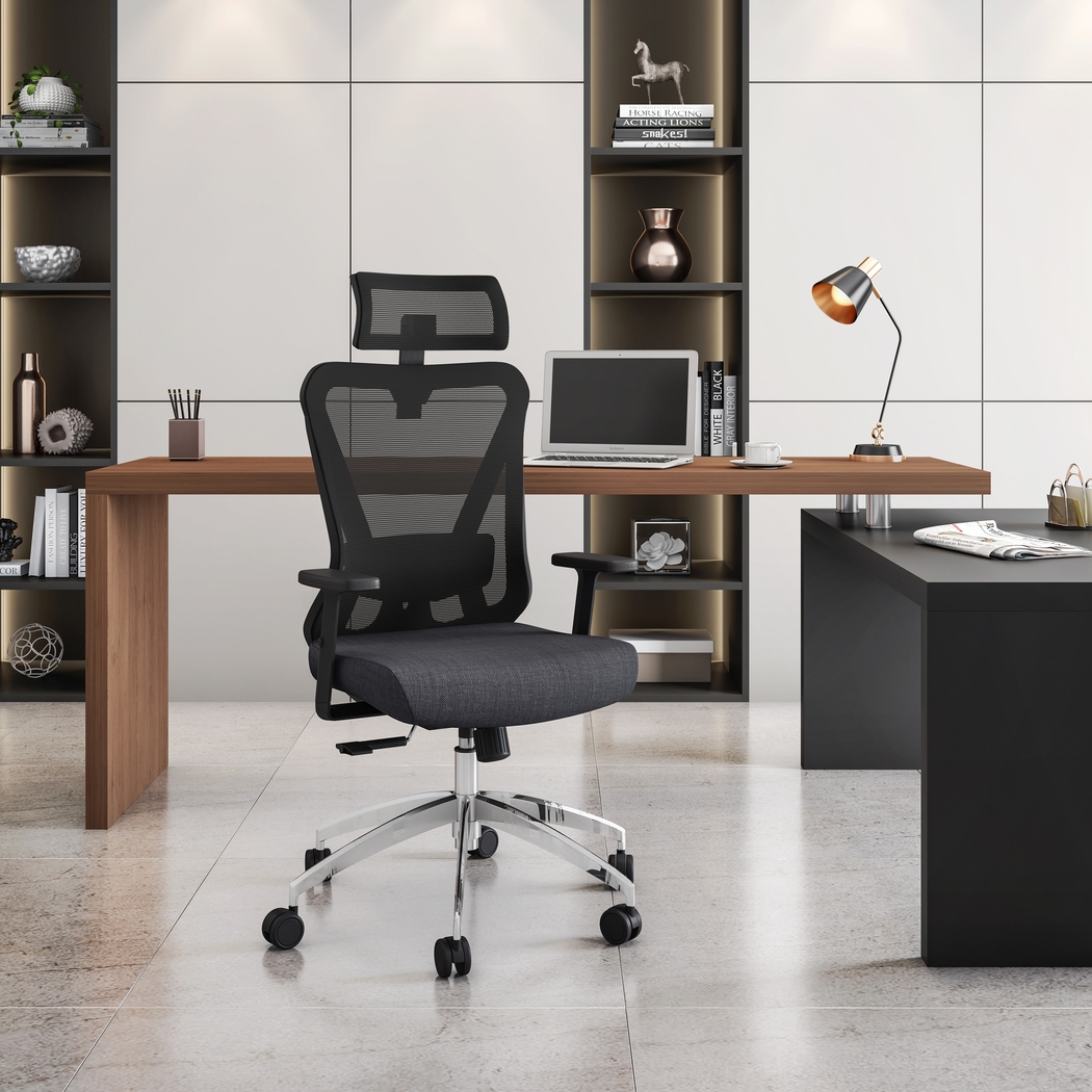 Bezac Black Office Chair - Thumbnail - Image 2