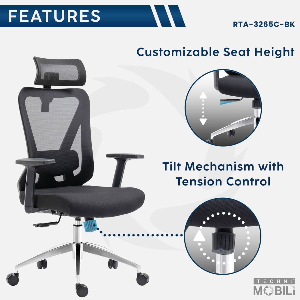 Bezac Black Office Chair - Thumbnail - Image 7