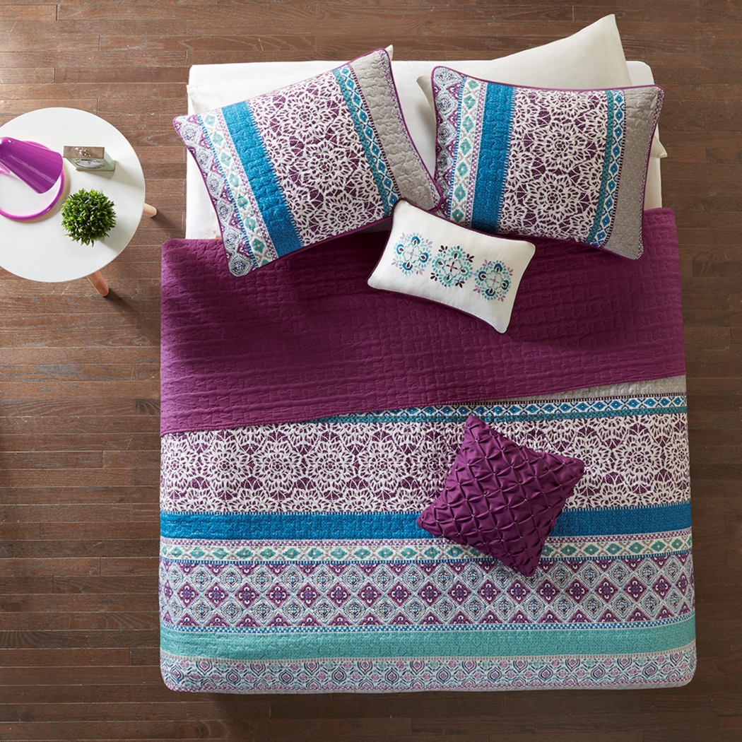 Bezzy Purple Daybed Quilt Set - Thumbnail - Image 4