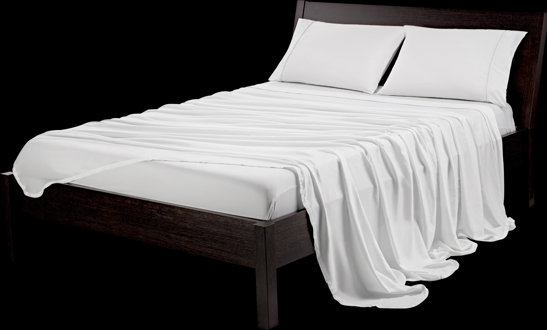Bedgear Basic Bright White 3 Pc Twin Bed Sheet Set - Thumbnail - Image 4