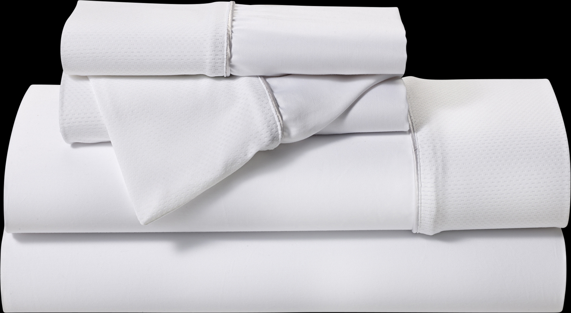 Bedgear Basic Bright White 3 Pc Twin Bed Sheet Set - Thumbnail - Image 1