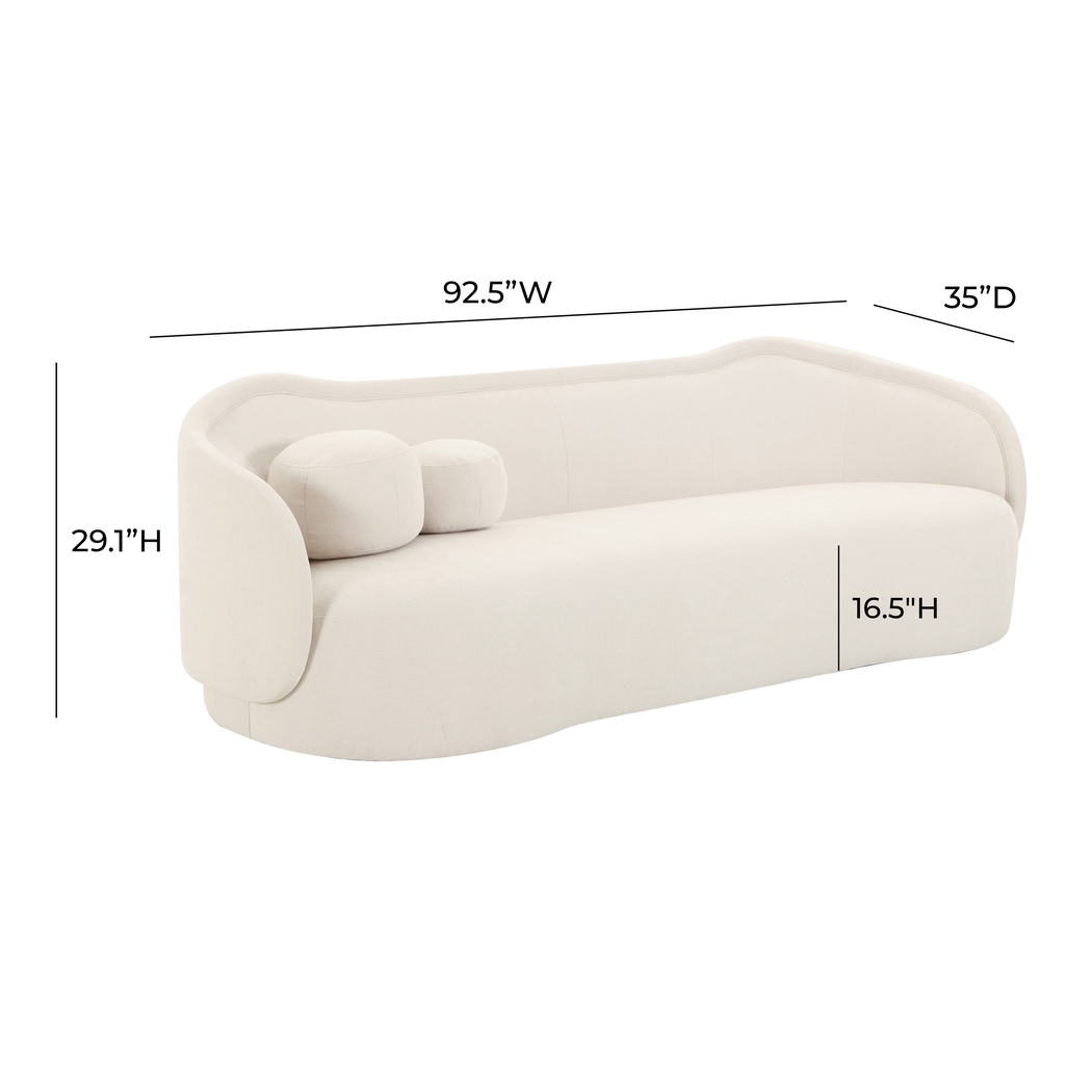 Bialystoker Cream Sofa - Thumbnail - Image 6