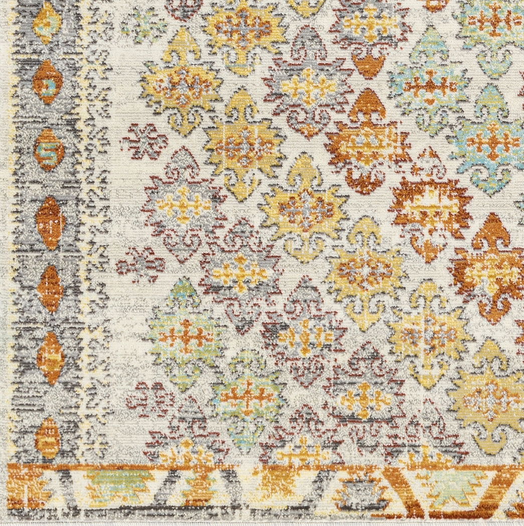 Biana Orange 7'10 x10' Indoor/Outdoor Rug - Thumbnail - Image 2