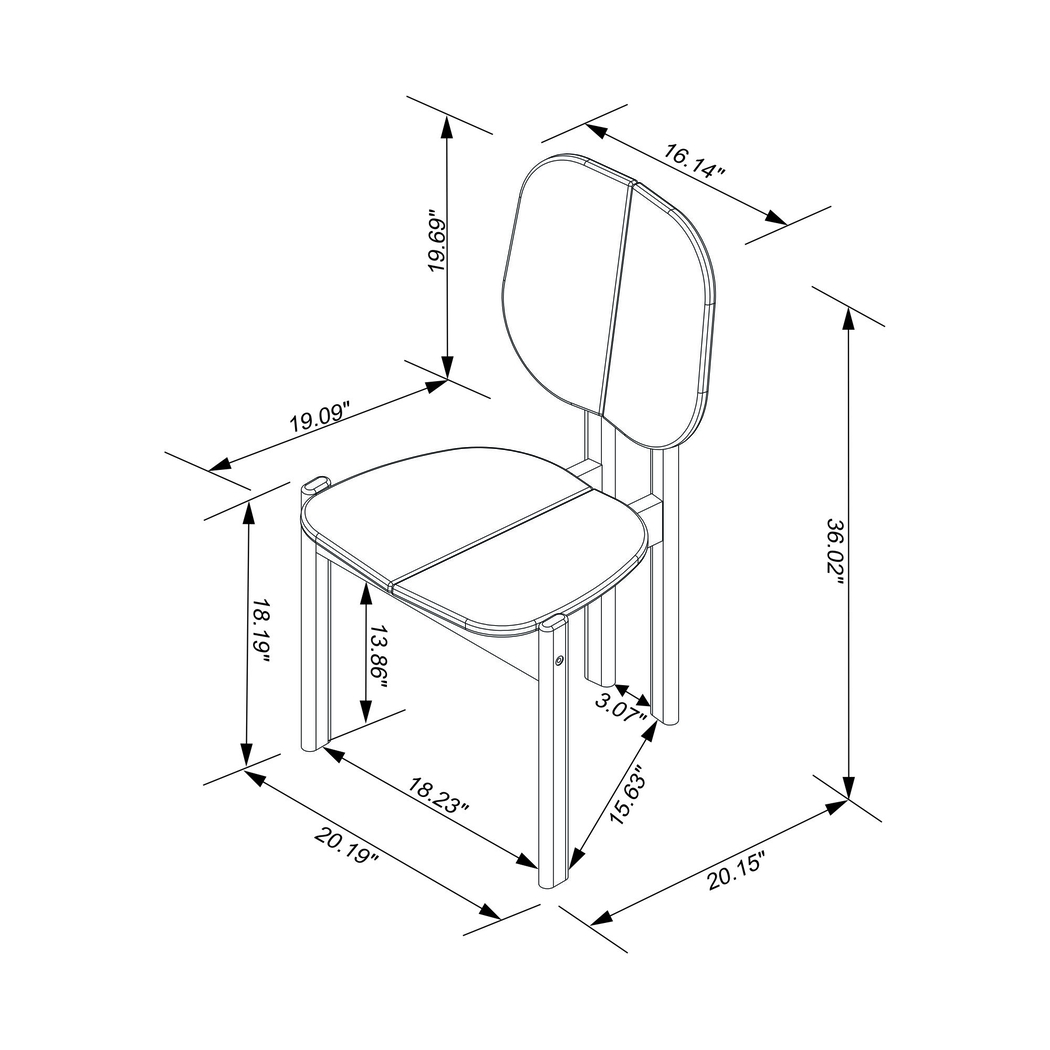 Bickleigh Black Dining Chair, Set of 2 - Thumbnail - Image 12