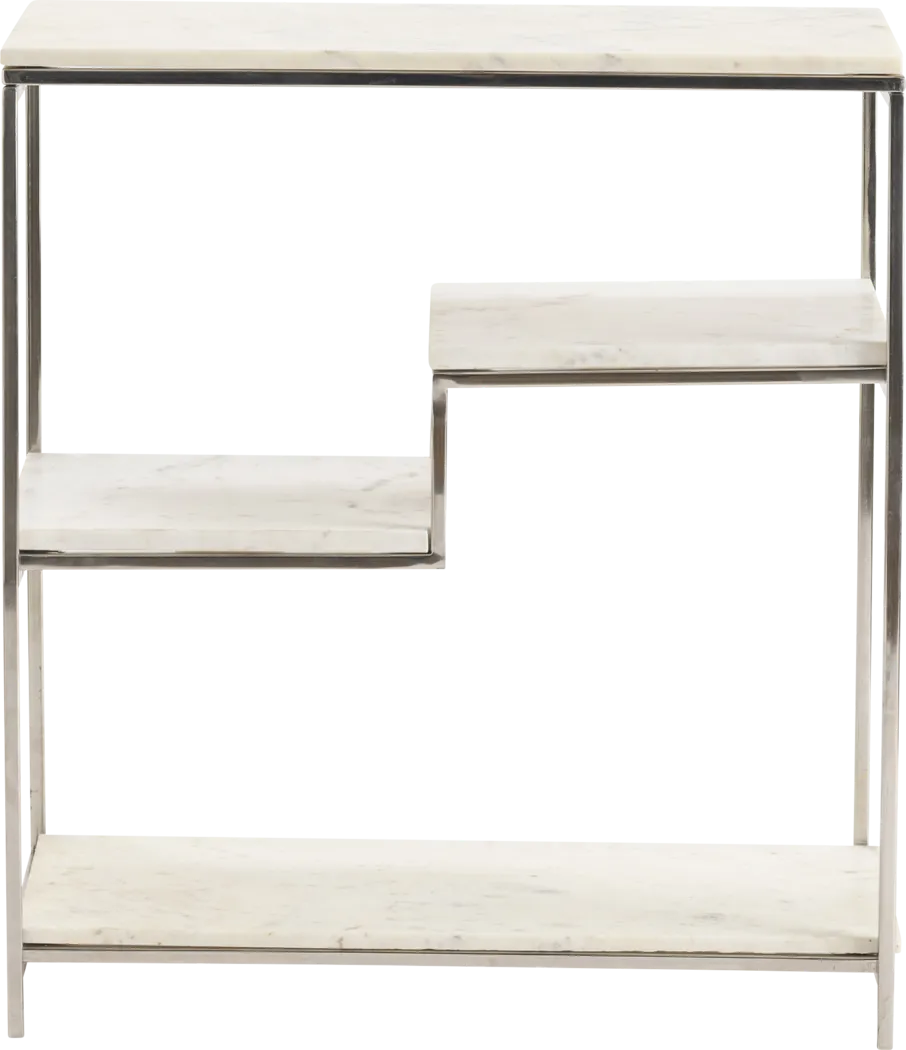 Biddleson White Sofa Table - Thumbnail - Image 2