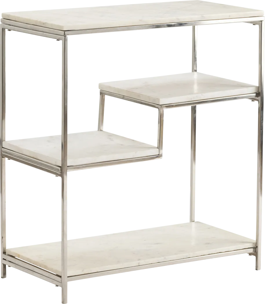 Biddleson White Sofa Table - Thumbnail - Image 1