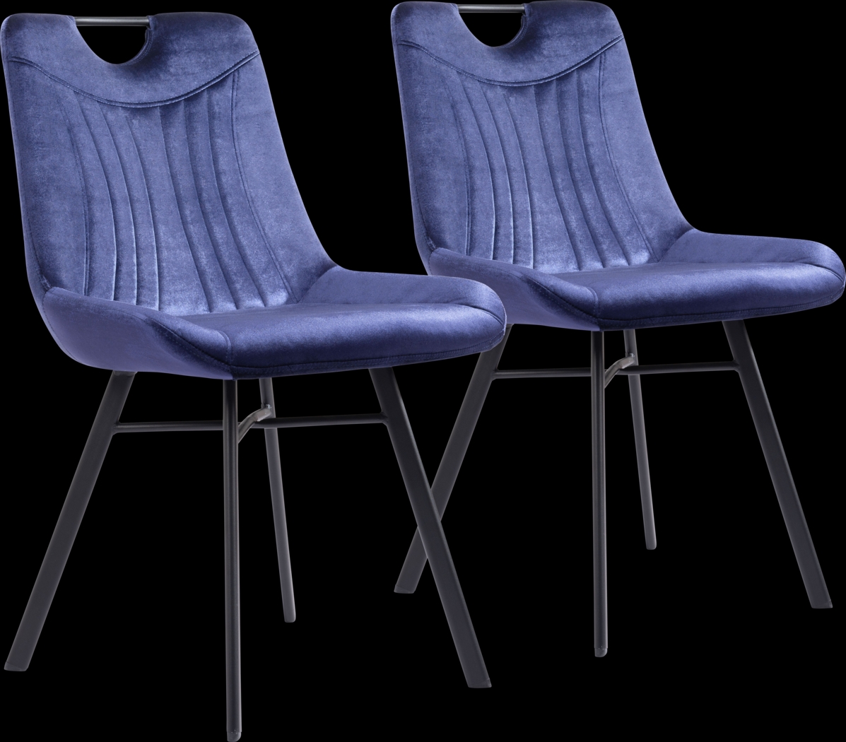 Bidelle Blue Dining Chair, Set of 2 - Thumbnail - Image 1