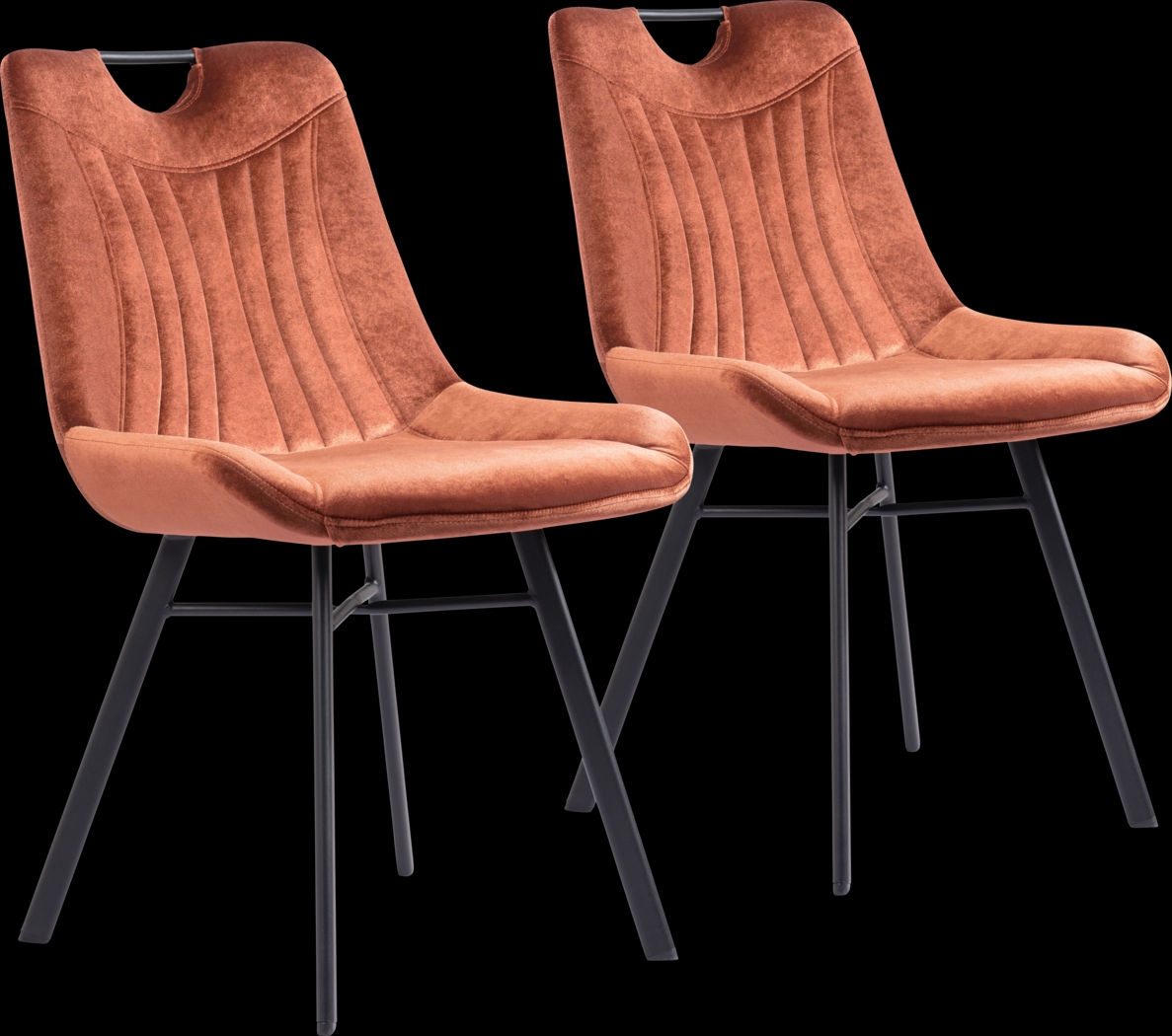 Bidelle Brown Dining Chair, Set of 2 - Thumbnail - Image 1