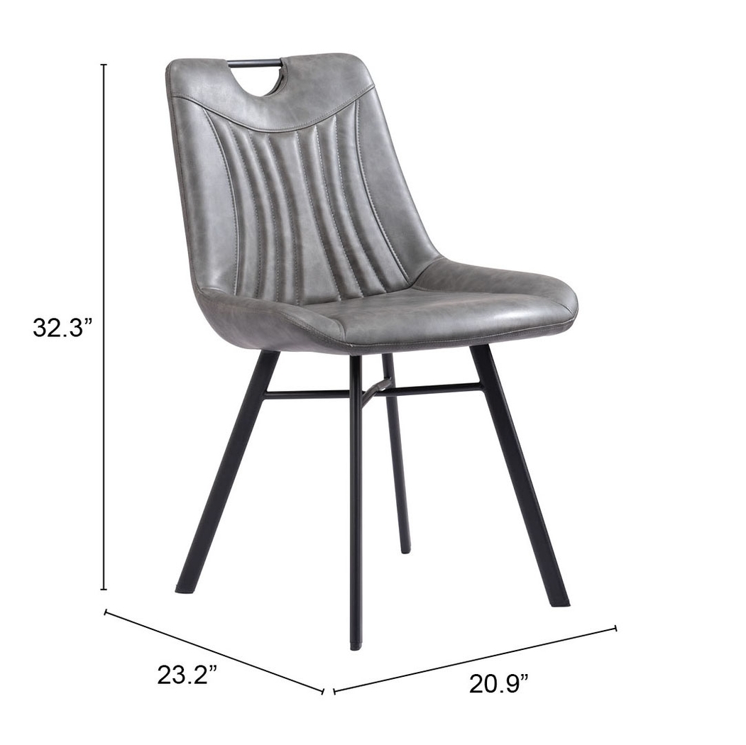 Bidelle Gray Dining Chair, Set of 2 - Thumbnail - Image 8