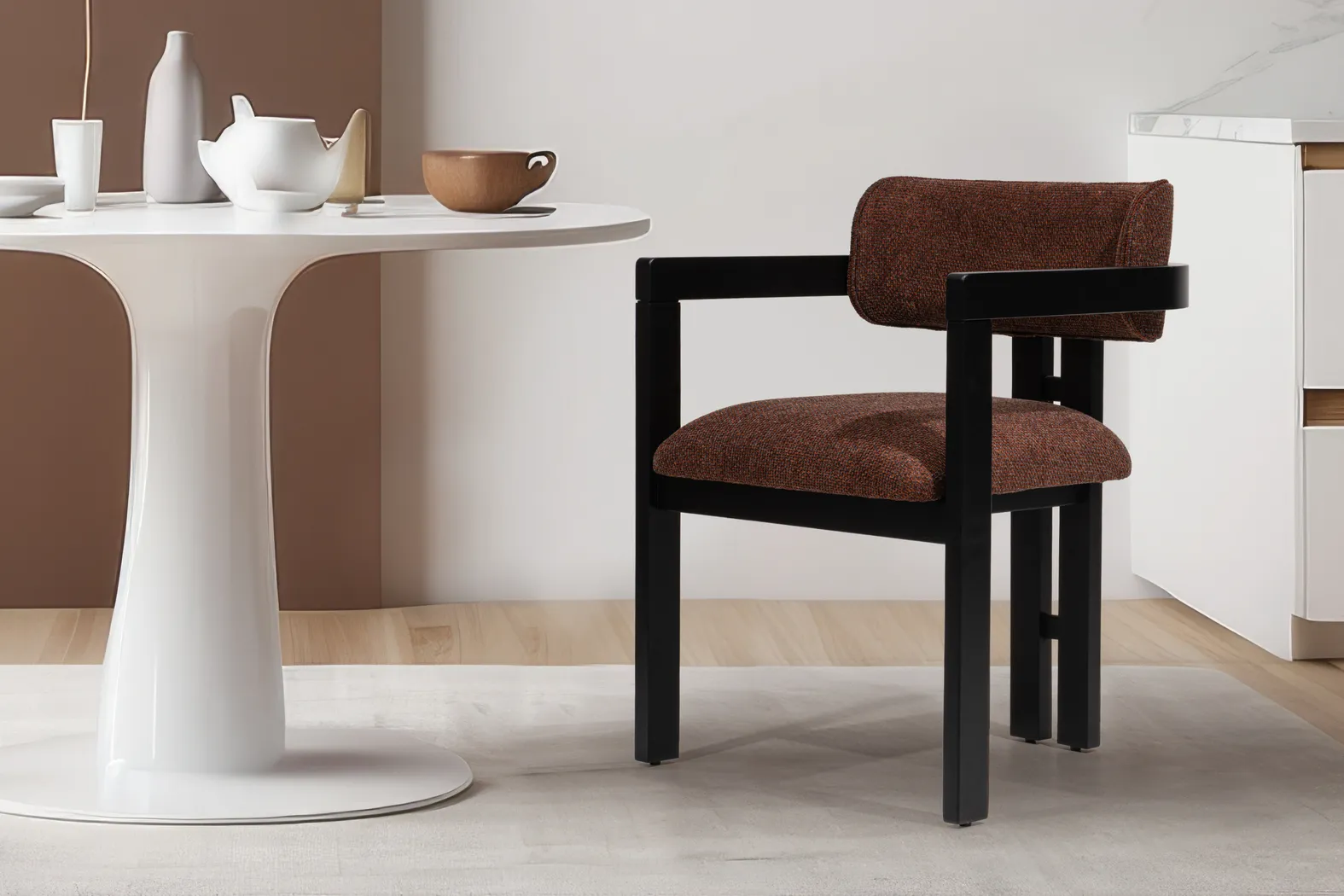 Bidya Red Side Chair - Thumbnail - Image 3