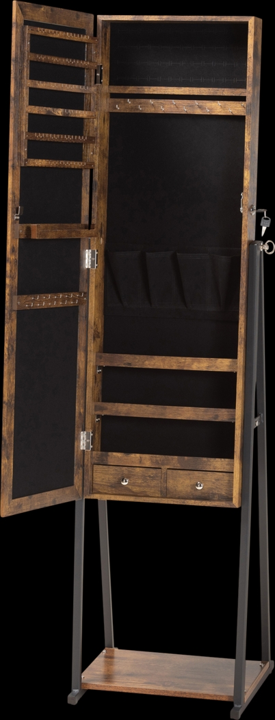 Biegler Brown Jewelry Armoire - Thumbnail - Image 3