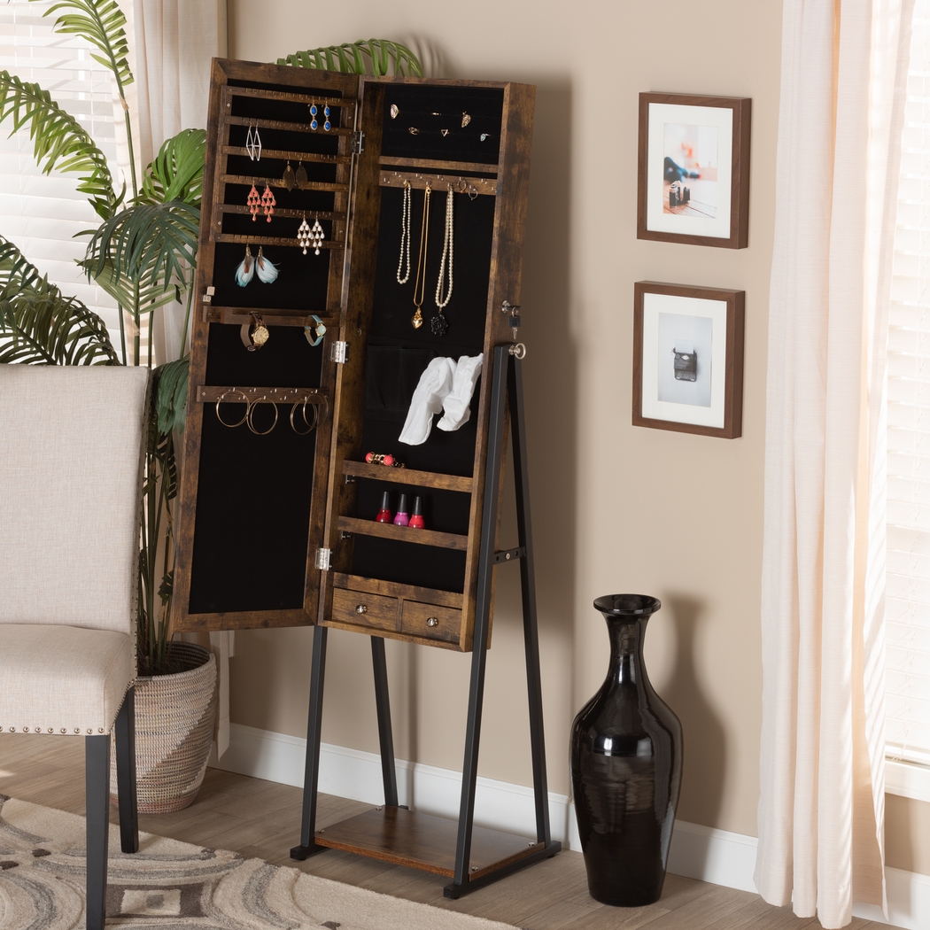 Biegler Brown Jewelry Armoire - Thumbnail - Image 7