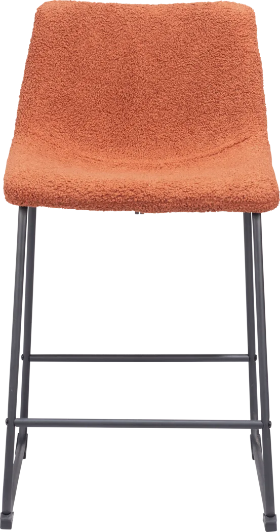 Bieless Orange Counter Height Stool, Set of 2 - Thumbnail - Image 5