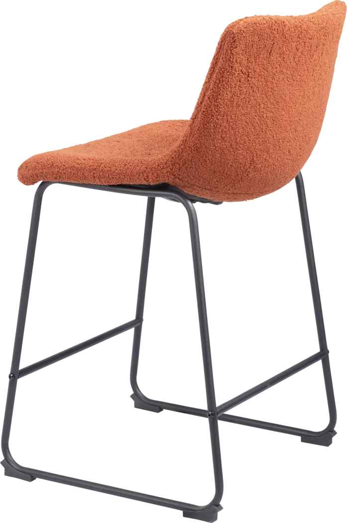 Bieless Orange Counter Height Stool, Set of 2 - Thumbnail - Image 7