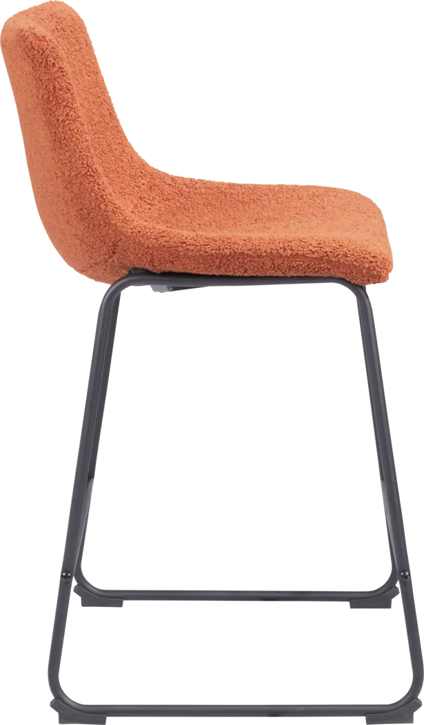Bieless Orange Counter Height Stool, Set of 2 - Thumbnail - Image 8