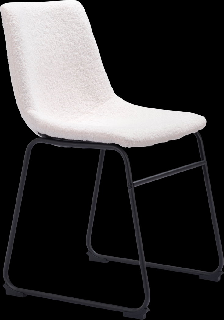 Bieless White Side Chair, Set of 2 - Thumbnail - Image 4