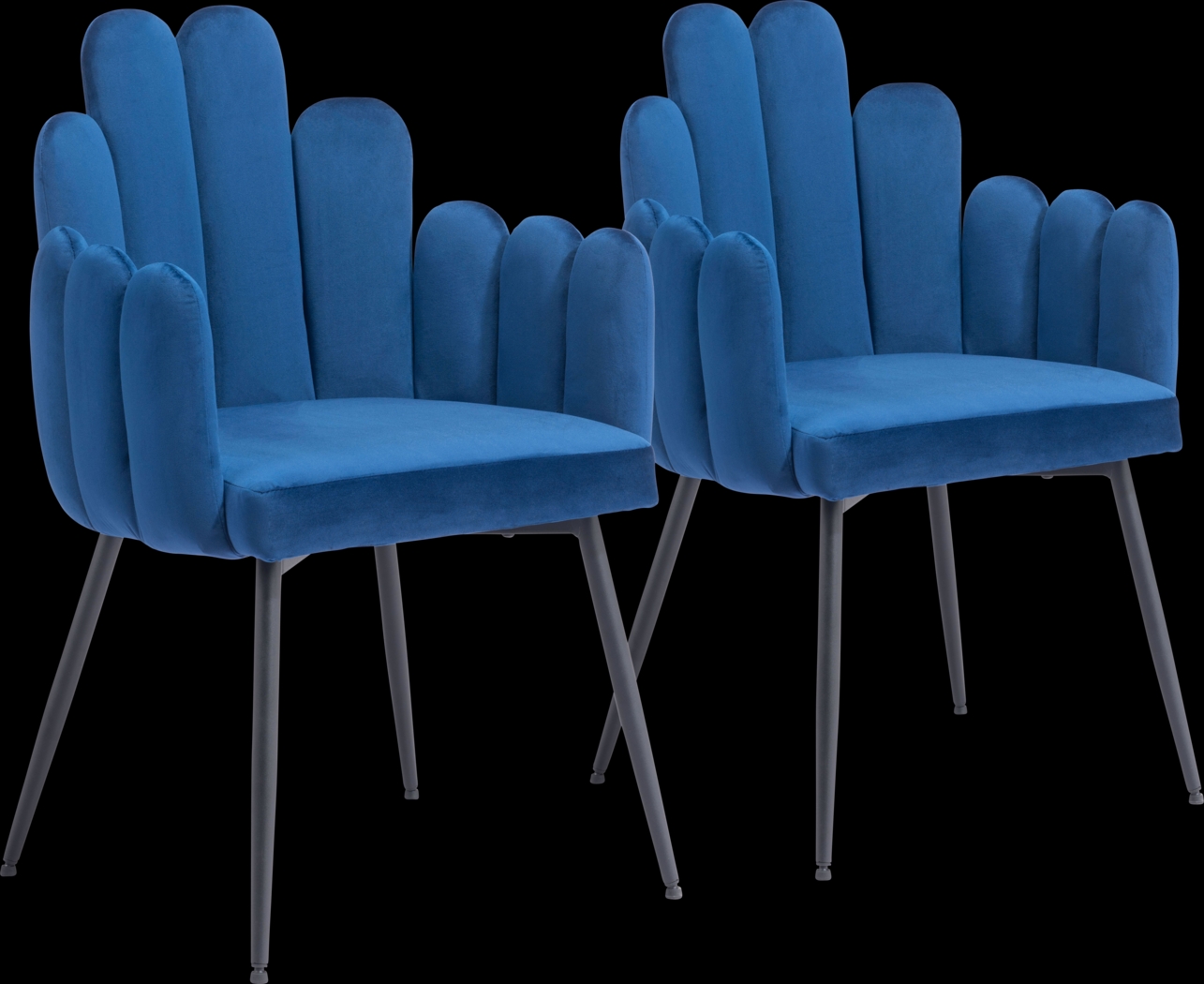 Bielo Blue Side Chair, Set of 2 - Thumbnail - Image 1