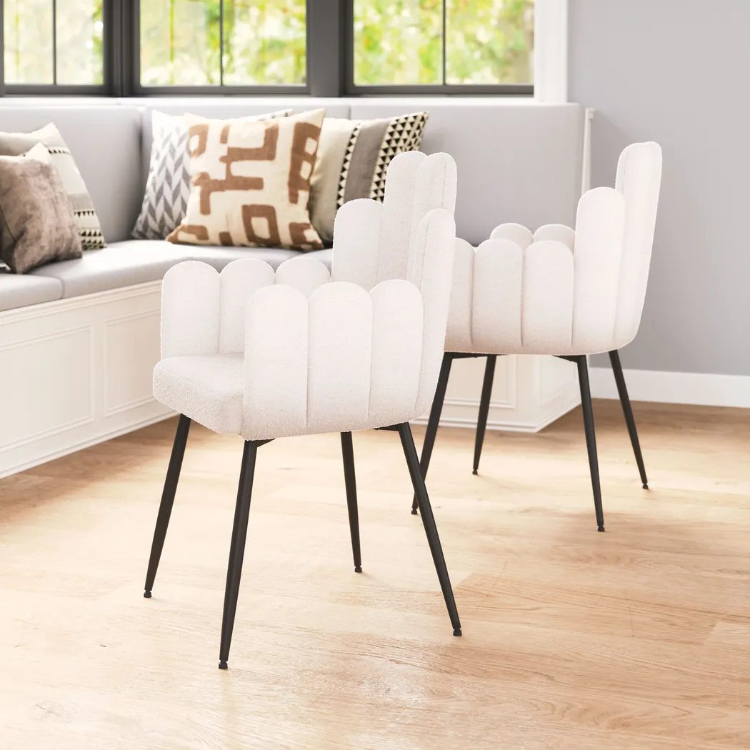 Bielo White Side Chair, Set of 2 - Thumbnail - Image 9