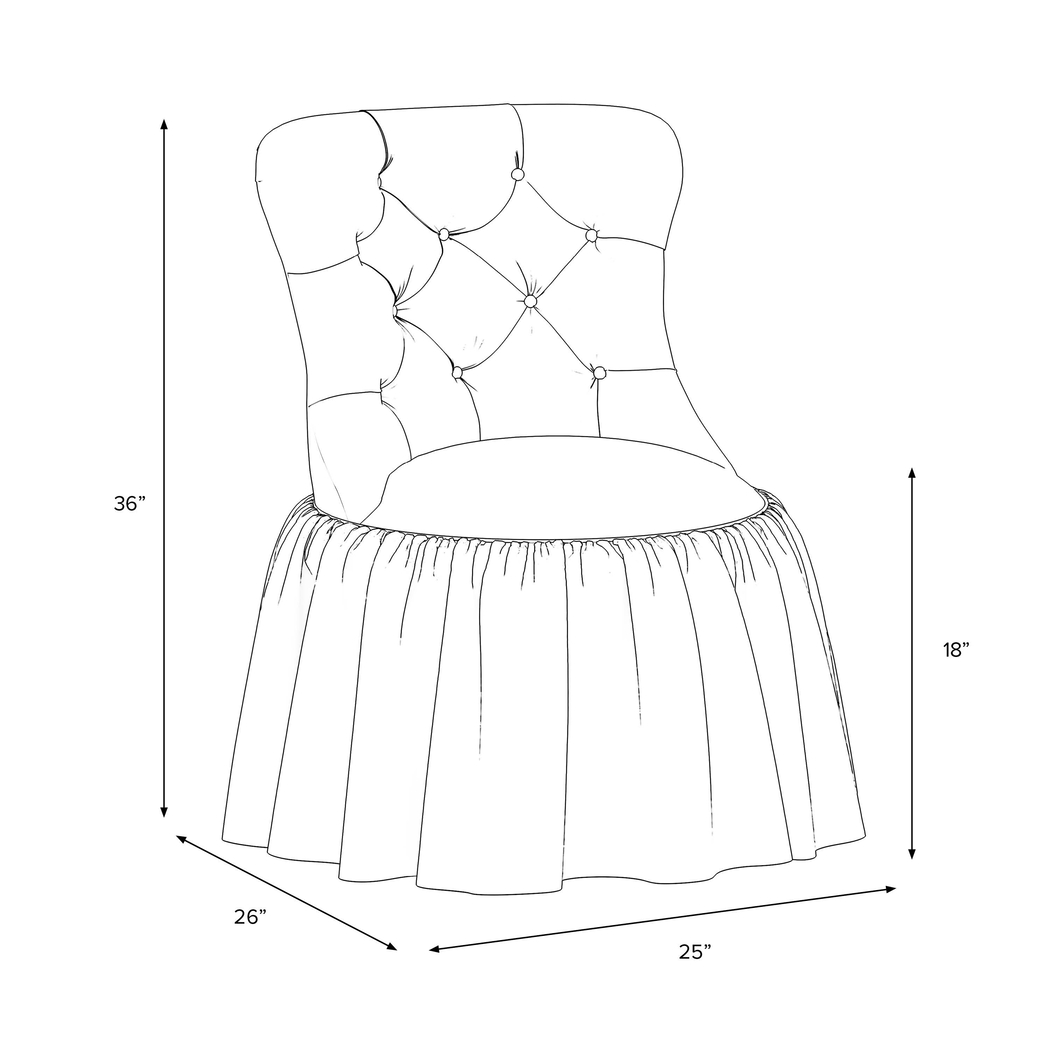 Bienra Light Gray Accent Chair - Thumbnail - Image 3