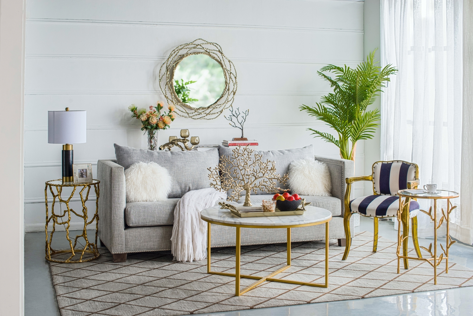 Biering Brass Side Table - Thumbnail - Image 3