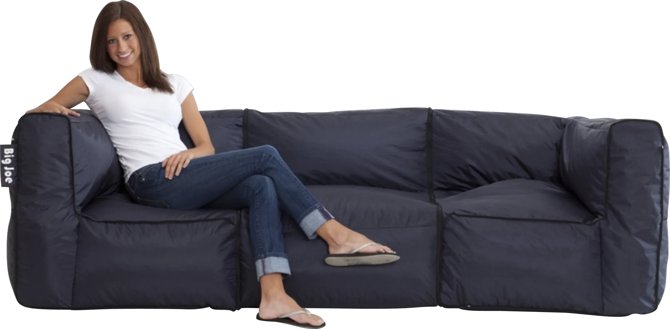 Big Joe Black Synthetic Bean Bag | Rooms to Go