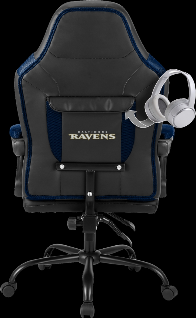 Big Team Baltimore Ravens Navy Office Chair - Thumbnail - Image 3