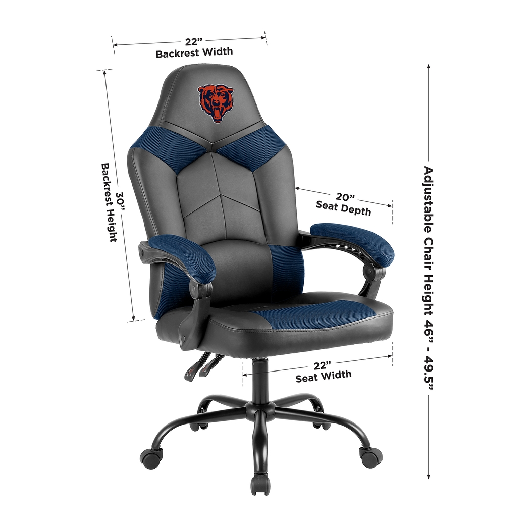 Big Team Chicago Bears Navy Office Chair - Thumbnail - Image 4
