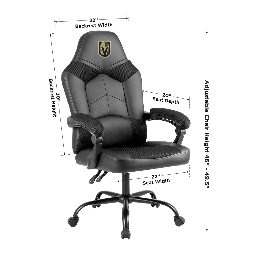 Big Team Golden Knights Black Office Chair - Thumbnail - Image 2