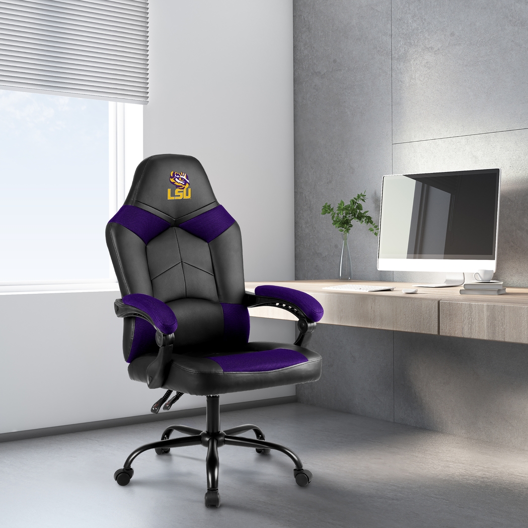 Big Team Louisiana State University Purple Office Chair - Thumbnail - Image 2