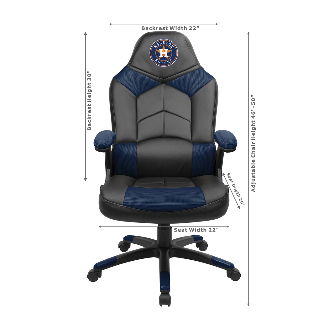 Big Team MBL Houston Astros Cubs Navy Oversized Gaming Chair - Thumbnail - Image 3