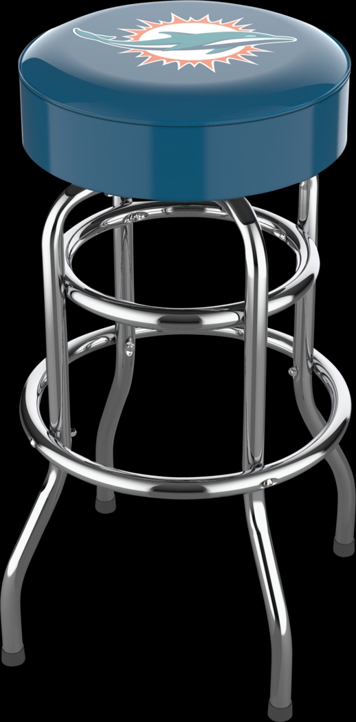 Big Team Miami Dolphins Marine Blue Barstool - Thumbnail - Image 1
