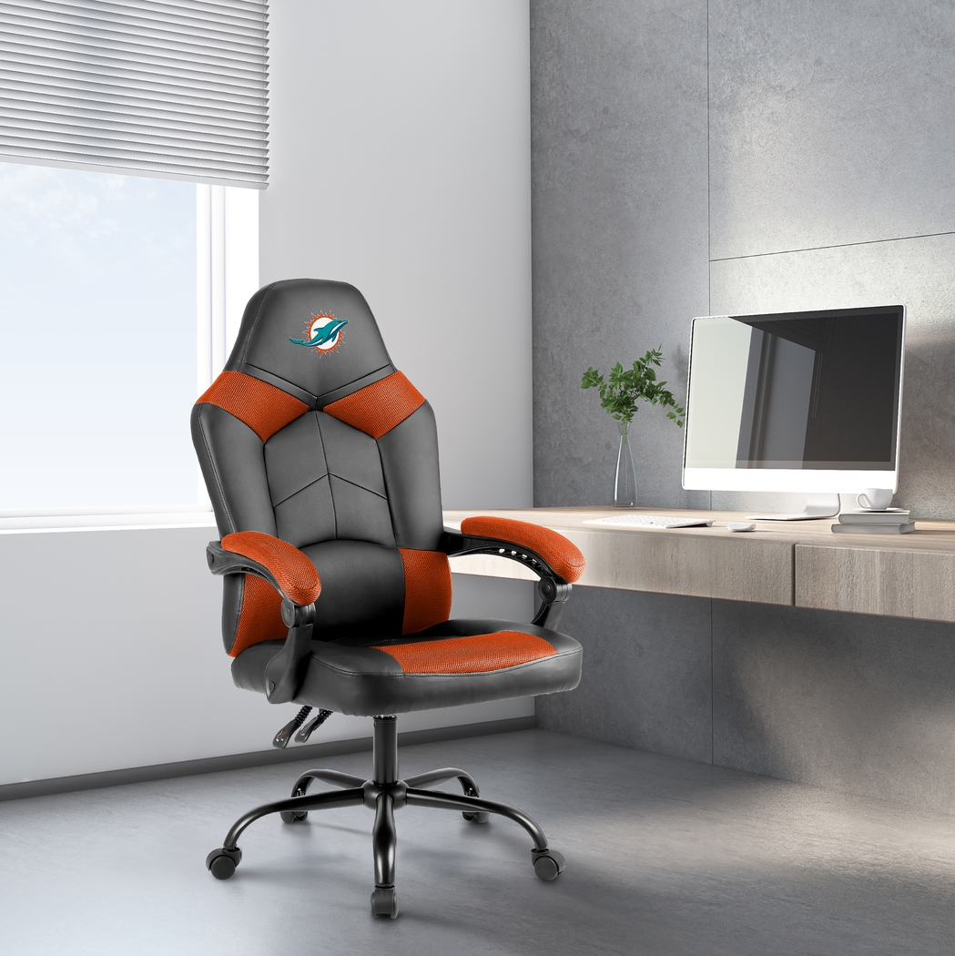 Big Team Miami Dolphins Orange Office Chair - Thumbnail - Image 2