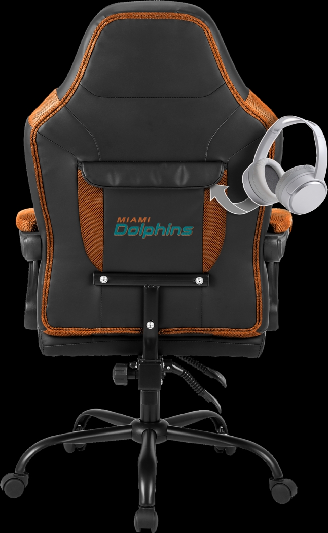 Big Team Miami Dolphins Orange Office Chair - Thumbnail - Image 3