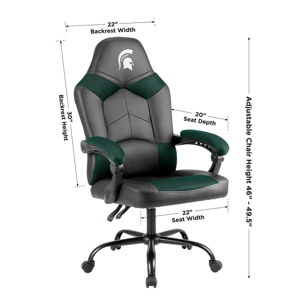 Big Team Michigan State Green Office Chair - Thumbnail - Image 4